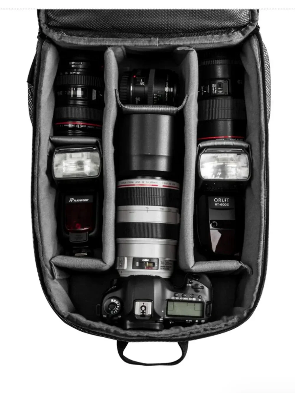 NEW! Slinger Alpine 200 Lightweight Compact Camera Backpack Black